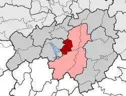Location within the regional unit