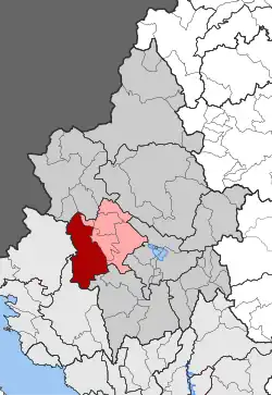 Location within the regional unit
