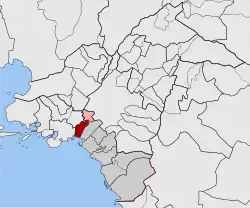 Location within Athens