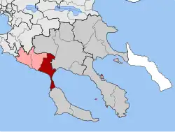 Location within the regional unit