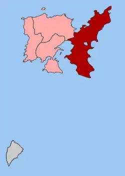 Location within the regional unit
