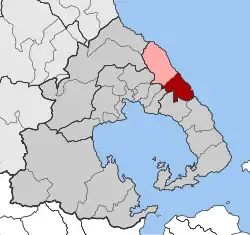 Location within the regional unit