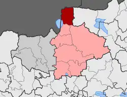 Location within the regional unit