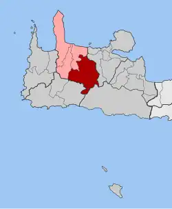 Location within the regional unit