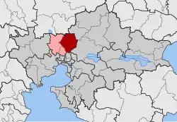 Location within the regional unit