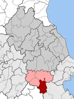 Location within the regional unit