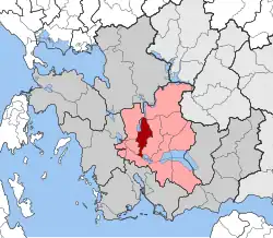 Location within the regional unit