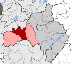 Location within the regional unit