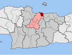 Location within the regional unit