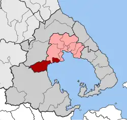 Location within the regional unit