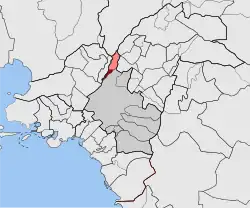 Location within Central Athens regional unit