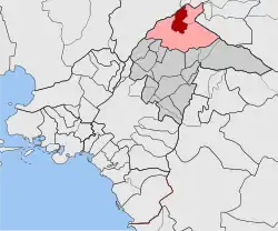 Location within North Athens
