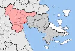 Location within the regional unit