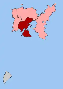 Location within the regional unit