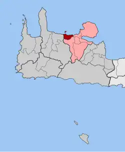 Location within the regional unit
