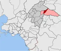 Location within Athens