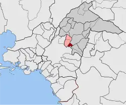 Location within North Athens regional unit