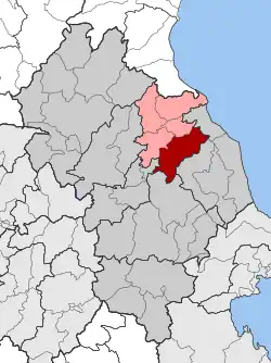 Location within the regional unit