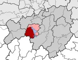 Location within the regional unit