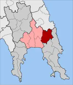 Location within the regional unit