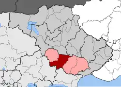 Location within the regional unit