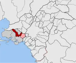 Location within the regional unit
