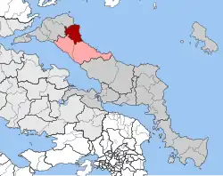 Location within the regional unit