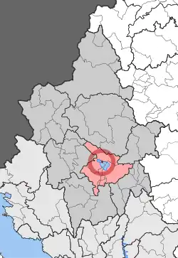 Location within the regional unit