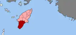 Location within Rhodes