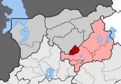 Location within the regional unit