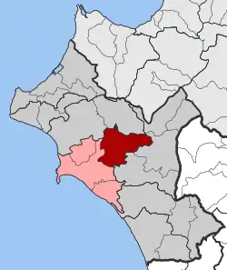 Location within the regional unit