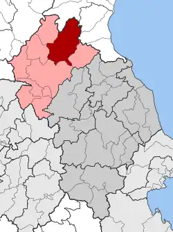 Location within the regional unit