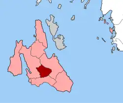 Location within the regional unit