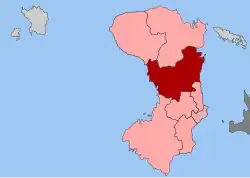 Location within the regional unit