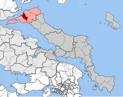Location within the regional unit