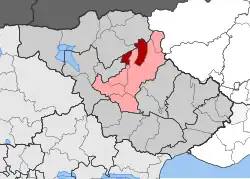 Location within the regional unit
