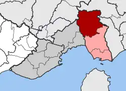 Location within the regional unit