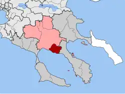 Location within the regional unit