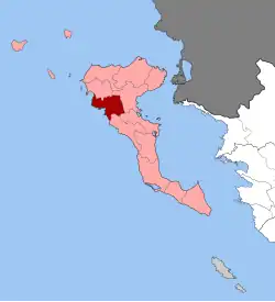 Location within the regional unit