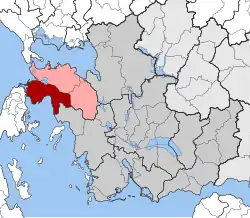 Location within the regional unit