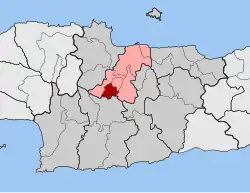 Location within the regional unit
