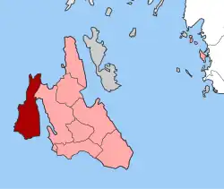 Location within the regional unit