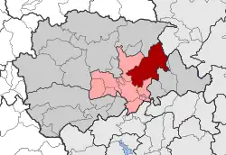 Location within the regional unit