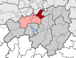 Location within the regional unit