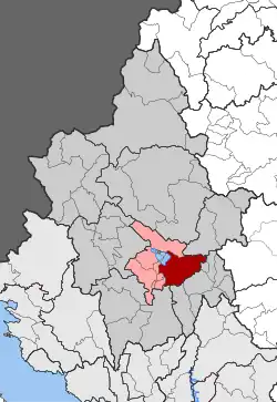 Location within the regional unit