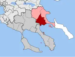 Location within the regional unit