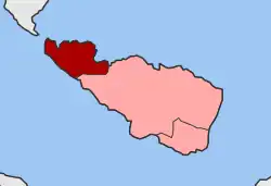 Location within the Cyclades