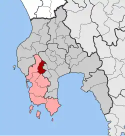 Location within the regional unit