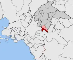 Location within North Athens regional unit