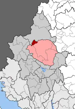 Location within the regional unit